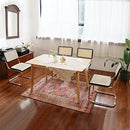 seonyou Rattan Mid Century Modern Dining Chairs Set of 4, Dining Room Chairs with Rattan Solid Wood Backrest and Sturdy Metal Leg, Woven Black Cane Back Kitchen Chairs