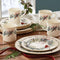 Lenox 6122055 Winter Greetings 12-Piece Dinnerware Set,Red & Green