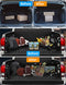 2 Pack Car Rear Cargo Nets Kit, 2 Different Sizes Adjustable Elastic Storage Organizer Pocket Trunk Net with 24 PCS Accessories, Nylon Mesh Net Bag Heavy Duty Net for Car SUV Truck Vans (1+1)