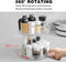 FYY 2 Tier Lazy Susan Turntable Cabinet Organizer Spice Storage Rack, Rotating Kitchen Cupboard Organiser, Storage Rack for Kitchen, Fridge and Bathroom, Makeup Holder Cosmetic Storage Rack Clear