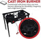 GasOne Two Burner Propane Camp Stove with Carry Bag Outdoor High Pressure Propane Double Burner