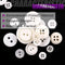 (White) - Swpeet 1000Pcs Christmas White Craft Buttons, 2 and 4 Holes White Round Craft Resin Sewing Buttons Suitable for Christmas Sewing Decorations, Art & Crafts Projects DIY Decoration - White