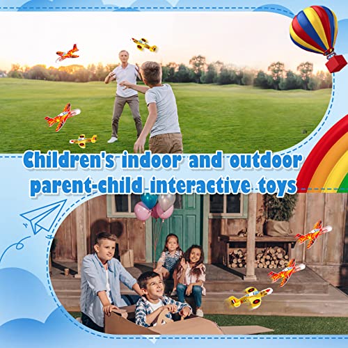 100 Pack Foam Glider Planes for Kids, 4" Mini Airplane Toy Bulk Easy Throwing Planes Flying Games Toy for Birthday Party Favors, Boys Girls Valentines Gifts, Classroom Prizes, Carnival Prizes