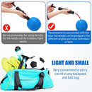 Zhehao Ball Pump Kit 10 Inch Portable Hand Air Ball Pump with Needle Nozzle and Extension Hose for Soccer Football Basketball Volleyball Balloon Rugby Exercise Sports Ball(20 Set)