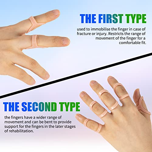 14 Pcs Finger Splints - Finger Splint Kit for Arthritis, Mallet Finger - Thumb Splint, Trigger Finger Splint For Thumb, Middle, Pinky or Ring Finger (A Complete Kit (Sizes 2~15))