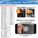 eKyro Smart Garage Door Opener - Universal WiFi Remote Controller Compatible with Alexa, Google Home, iPhone, Siri, Android, 1 2 or 3 Door Security Systems, IFTTT, Updated Model