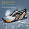 Water Shoes Mens Womens Beach Swim Shoes Quick-Dry Aqua Socks Pool Shoes for Surf Yoga Water Aerobics (M-White/Orange, 38)