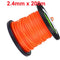 AcbbMNS 1 Roll Trimmer Line 2.4mmx200M Round String Trimmer Line Nylon Mowers Wire Whipper Snipper Cord