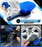 Sudz Budz® Deluxe Wheel Cleaning Set of 6 | No-Scratch, Bendable, Rim Washing Brushes Long/Short, Car Detailing and Tyre Brush, Shine Applicator, Plush Drying Towel. Easy Reach Kit to Detail Wheels