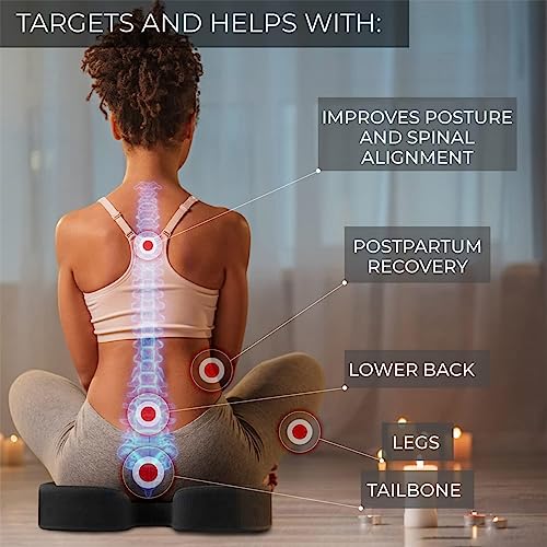 Gel Seat Cushion, Lower Back Support Office Chair Cushions for Sciatica Pain Relief, Orthopedic Seat Cushion for Office Chair, Car Seat, Sciatica, Chair Cushion Back Pain