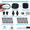 AWOWZ New Quick-Connect Drip Irrigation Kit 140FT, Upgraded Garden Watering System with 1/4" Blank Distribution Tubing Adjustable Nozzle Emitters Sprinkler, Saving Water Automatic Irrigation Equipment for Patio Lawn