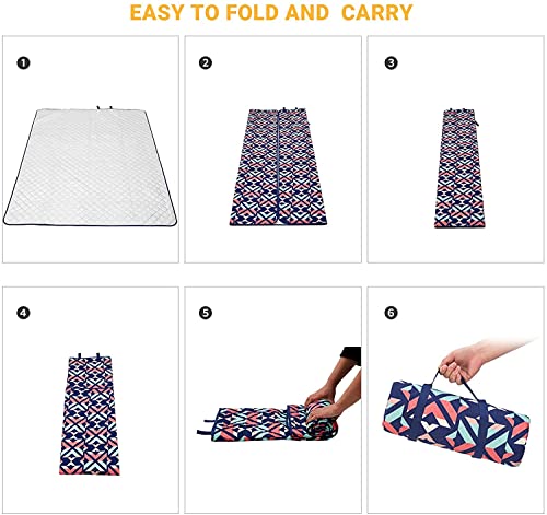 KingCamp Outdoor Picnic Blanket Waterproof Beach Mat for Camping on Grass Oversize Foldable Sandproof Beach Blanket Park Hiking Four Sizes