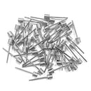 BEZANU Ball Pump Needle, 50 PCS Stainless Steel Air Pump Needles for Football, Basketball, Volleyball and All Other Sports Balls (Silver)