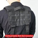 MELOTOUGH Tactical Outdoor H-Harness Duty Belt Suspenders Black (Battle Belt not Included)