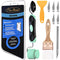 Great Value 10pcs Wallpaper Tools, Wallpaper Paste Kit with Seam Roller for Flat & Corner Wallpaper Adhesive Installation, 4-in-1 Smoothing Squeegee and Wallpaper Glue Brush, Wallpaper Application Kit