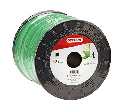 Oregon String Trimmer Replacement Line for DIY Yard Work or Gardening, Universal Fit, All-Purpose, Square, 095", 5lb Spool, 1230 Foot Length, Green (69-416)