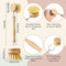 10 Pieces Wooden Kitchen Brush Set Bamboo Dish Brush Set Wooden Dish Washing Brush Wood Bottle Brush with Replacement Heads for Dishes, Wide Mouth Bottles, Cups and Jars