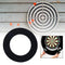 Perfeclan Target Board Surround Dart Board Surround Protective EVA Splicing Design Wall Pad Protection (Black)