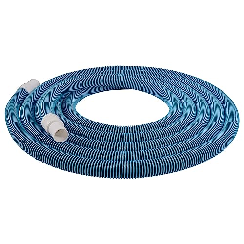 VEVOR 3809EVBU Heavy Duty Swimming, 1-1/2-Inch x 30-Feet, Vacuum Hose, Compatible Ground Sand Filter Pump Pool Skimmer Various Cleaning, Blue