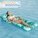 Jasonwell Inflatable Pool Float Adult - Pool Floaties Lounger Floats Rafts Floating Chair w Adjustable Backrest Cup Holders Water Floaty Pool Lake Lounge Tanning Float Beach Party Toys Adults Kids