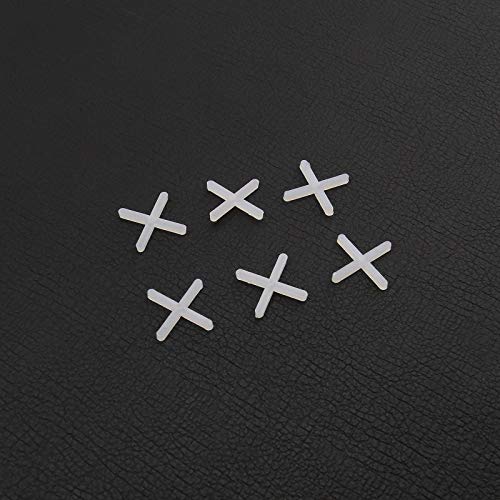 1000pcs 2mm Tile Leveling System Spacers Cross Shaped White Plastic Tiling Tool for Spacing of Floor or Wall Tiles