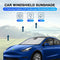 KUST Windshield Sun Shade for Tesla Model Y 2020-2023 Sunshade Window Sun Visor Protector Foldable Blocks UV Rays Keep Your Car Cooler