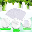 100pcs 20 * 30cm Fruit Protection Bags, Reusable Mesh Drawstring Protectors Bag for Fruits Vegetables, Garden Orchard Netting Protector (100, White-20 * 30CM)