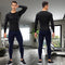 SPVISE 3 Pack Men's Compression Shirts Long Sleeve Workout Gym T-Shirt Running Tops Cool Dry Base Layer Athletic Undershirts, Crewneck- Black+white+grey, Large