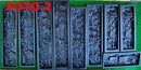 10 Plastic Molds for Concrete Plaster Wall Stone Cement Tiles Mould ABS