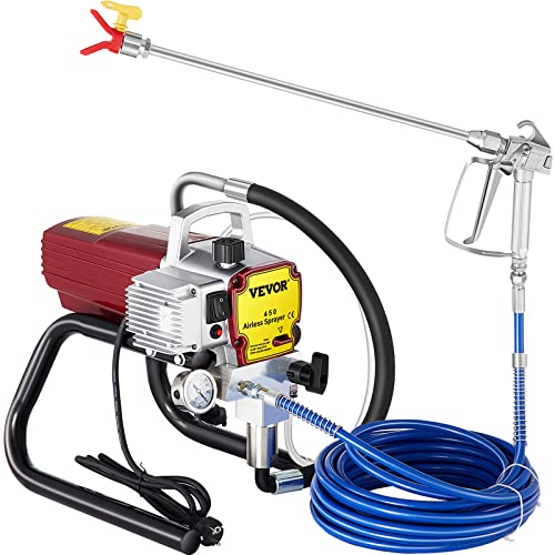 VEVOR Paint Sprayer 220V 1500W Airless Paint Sprayer 15m Hose Paint Gun 3300PSI Paint Sprayers for Home for Ships, Bridges, Towers, Poles and Other Large Long-Term Industry Metal Structures