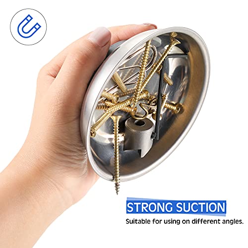 3 Pieces Magnetic Telescoping Pick-Up Tool Set Includes 1 Piece 20 lb Magnet Pickup Stick 1 Piece Telescoping Mirror 1 Piece Stainless Steel Magnetic Parts Tray Holder Heavy Duty Flexible for Nut Bolt