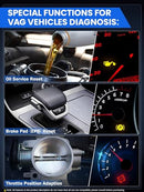 ANCEL VD500 OBD II Diagnostic Scanner for Volkswagen VW Audi Skoda Seat Diagnosis Check Engine Light EPB ABS SRS Code Reader Oil Throttle Position Adaption Brake Pad Reset Tool