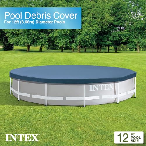 Intex 3.66M X 25cm Round Above Ground Outdoor Pool Protective Debris Cover Set