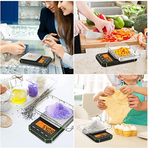 AMIR Mini Digital Weighing Scale, 300g by 0.01g, Multifunctional Kitchen Scale, Pocket Scale, Food Scale, Jewelry Scale, Kitchen Scale 300g (Battery Included)