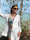 Willit UPF 50+ Women's Swim Cover Up Sun Protection Beach Swimwear Bathing Suit Long Hoodie Jacket SPF White S