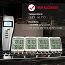 ThermoPro TP63B Waterproof Indoor Outdoor Thermometer Digital Wireless Hygrometer Humidity Gauge Temperature Monitor with Cold-Resistant Outdoor Temperature Thermometer, 500ft/150m Range