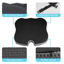 2024 Upgrades Car Coccyx Seat Cushion Pad for Sciatica Tailbone Pain Relief, Heightening Wedge Booster Seat Cushion for Short People Driving, Truck Car Accessories Driver, for Office Chair