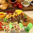 Taco Holder | Colorful Tortilla Holders,Taco Rack Pancake Tray Holds 3 or 2 Tacos Each Keeping Shells Upright, Dishwasher