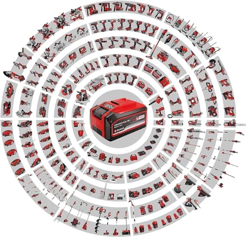 Einhell Cordless Drill TE-CD 18/45 3X-Li+22 Power X-Change (18 V, 45 Nm, Angle Attachment, Eccentric Attachment, 22-Piece Bit Set, 2 x 2.0 Ah Battery, Charger + E-Box)