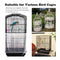 ZOCONE Bird Seed Guards & Catchers Stretchy Adjustable Drawstring Bird Cage Mesh Net Cover Cage Skirt (8''X80'', White)