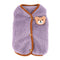 Zunea Fuzzy Dog Sweater Coats for Small Dogs Warm Fleece Jumper Winter Vest Jackets with D-Ring Cute Bear Fluffy Puppy Clothes Soft Sleeveless Cold Weather Pet Apparel for Chihuahua Yorkie Purple S