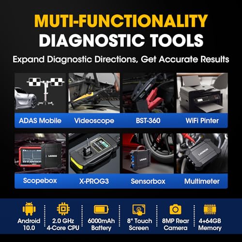 LAUNCH X431 PROS ELITE, Latest X431 Car Diagnostic Scanner for 2023, Full System Bidirectional Scan Tool Support 37+ Services, ECU Coding, CANFD&DoIP, Guide Function, 2 Years Free Update