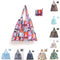10 Pack Large Cute Animal Pattern Reusable Grocery Shopping Bags Foldable Shopping Bags Grocery Tote with Attached Pouch,Machine Washable Eco-Friendly 46 (width) *40+26cm (Group 2)