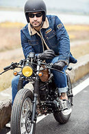 YISEVEN Men's Touchscreen Sheepskin Winter Leather Gloves Skin Tight with Button Genuine Luxury and Warm Hand Heated Fleece Fur Lined for Dress Driving Motorcycle Work Gifts, Black 9.0"/M