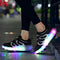 ZCOINS Boy Girl Roller Shoes with Light Flashing Wheels Skate Sneaker for Kids Teens Black Size: 2 Little Kid