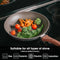 Clevinger Nonstick Frying Pan, 24CM Fry Pans Skillet for Cooking Egg Pan Omelet Pan Marble Coating Induction Compatible for Any Stoves, PFOA Free Cookware Chef's Pan with with Heat-Resistant Handle