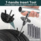Universal Tire Repair Kit, 37PCS Tire Repair Tools, Heavy Duty Car Emergency Tool Kit for Flat Tire Puncture Repair, Tire Plug Kit Fit for Car, Motorcycle, Jeep, RV, ATV, SUV, Truck, Lawn Mower, etc.