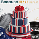 RFAQK Cake tins Baking Set of 3 (4”/7”/9”) Springform Cake Pans Sets -Nonstick Leakproof 3 Tier Cake Pan Bakeware with 50 Pcs Parchment Paper Liners for Small, Medium, Large Cakes with Ebook