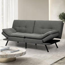 LEVEDE 3 Seater Sofa Bed Convertible, Fabric Futon Loveseat Sofa Couch,Modern Recliner Sofa Lounge with 3 Adjustable Backrest Positions, Spare Sleeper Bed for Guest, Load Up to 250kg (180cm, Grey)