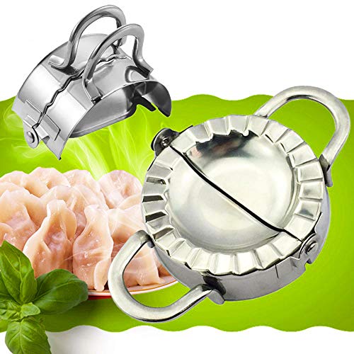 BellaBetty Dumpling Maker - Dumpling Press/Stainless Steel Empanada Press/Pie Ravioli Dumpling Wrappers Mold Kitchen Accessories (9.5cm/3.74" Large)